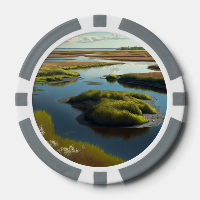 Coastal Tranquility Pokerchips (Vorderseite)