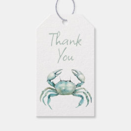 Coastal Watercolor Crab Personalized Geschenkanhänger