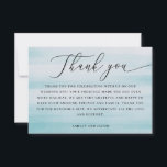 Coastal Wedding | Elegant Script Nautical Blue Dankeskarte<br><div class="desc">Send a heartfelt thank you with this elegant minimalist wedding thank you card featuring beautiful modern script typography on a soft muted blue background. The subtle coastal inspired color evokes calm ocean tones and seaside skies, making it perfect for nautical, beach, coastal, or classic weddings. A timeless and sophisticated way...</div>