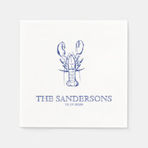 Coastal Wedding Napkin
