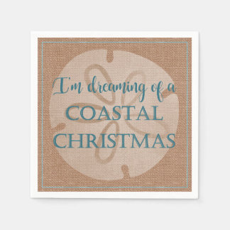 Coastal Weihnachtszeitung Cocktail Napkin Serviette