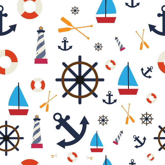 Coastcape Nautical Beach Handtuch (Von Creator hochgeladen)