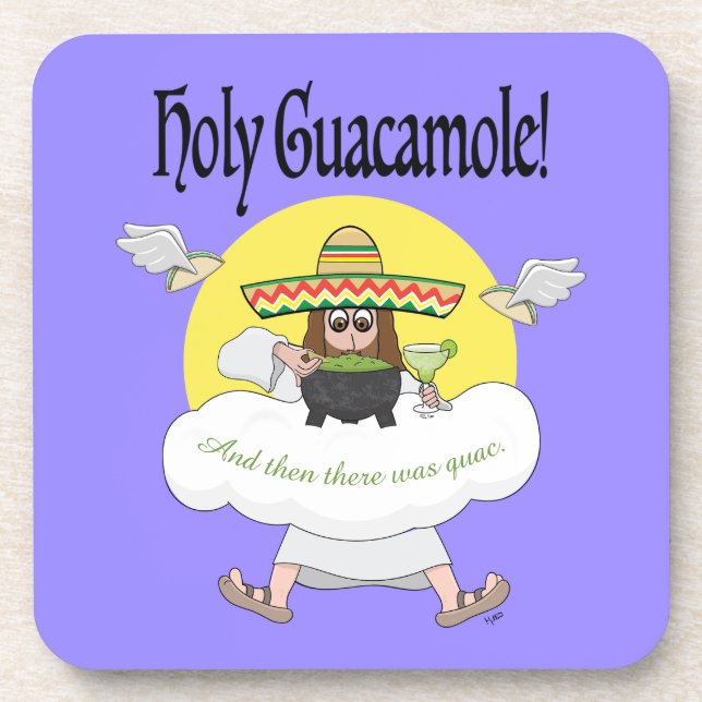 Coaster des heiligen Guacamole Getränkeuntersetzer (Vorderseite)