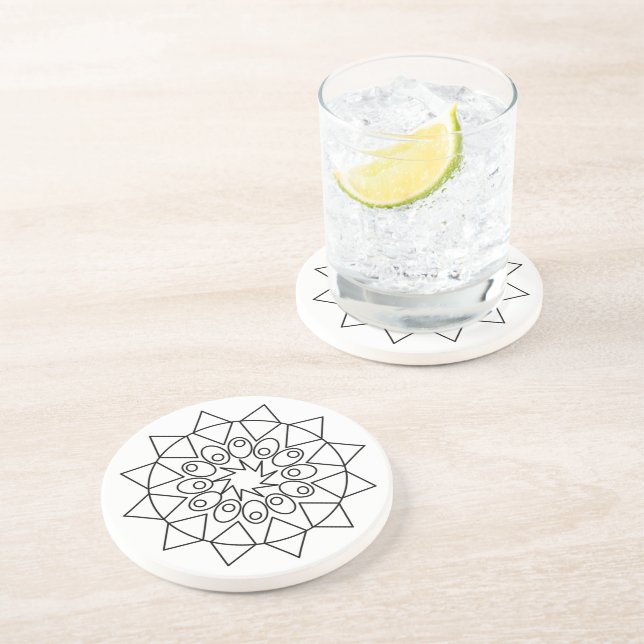 Coaster - Mandala zum Ausmalen Getränkeuntersetzer (Seite)