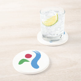 Coaster with Flag of Seoul, South Korea Getränkeuntersetzer