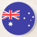Coaster with Flag of the Australia Getränkeuntersetzer<br><div class="desc">Elegant Coaster with flag of Australia. This product customizable.</div>