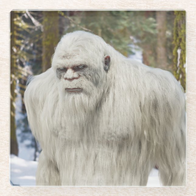 Coasterbigfoot, sasquatch,squatching, booggen glasuntersetzer (Vorderseite)