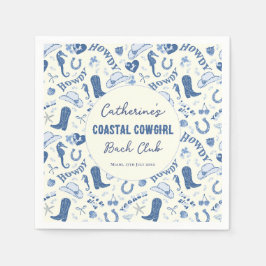 Coastgirl Bach Club Fun Muster Serviette