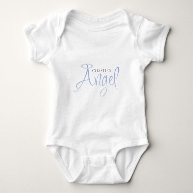 Coastie-Engel Baby Strampler (Vorderseite)