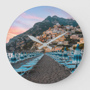 Coastline   Campania, Italy Große Wanduhr