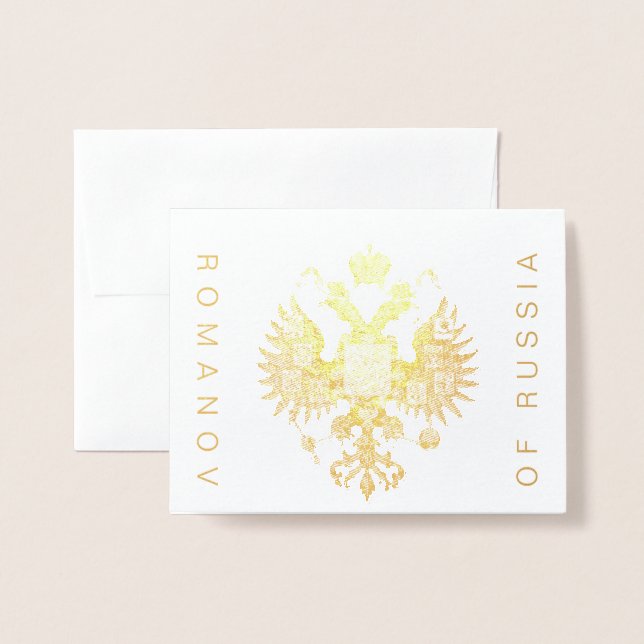 Coat-Arms-Foil-Note-Card Folienkarte (Vorderseite mit Umschlag)