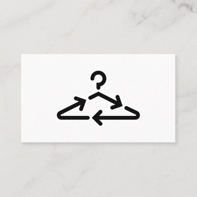 Coat Hanger Cloud Reseller Logo Visitenkarte (Vorderseite)