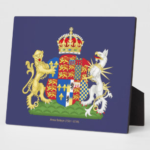 Coat of Arms Anne Boleyn Fotoplatte
