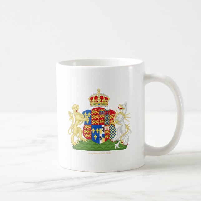 Coat of Arms Anne Boleyn Kaffeetasse (Rechts)