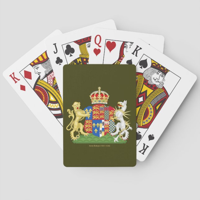 Coat of Arms Anne Boleyn Spielkarten (Rückseite)