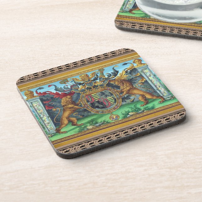 Coat of Arms Beverage Coaster Getränkeuntersetzer (Linke Seite)