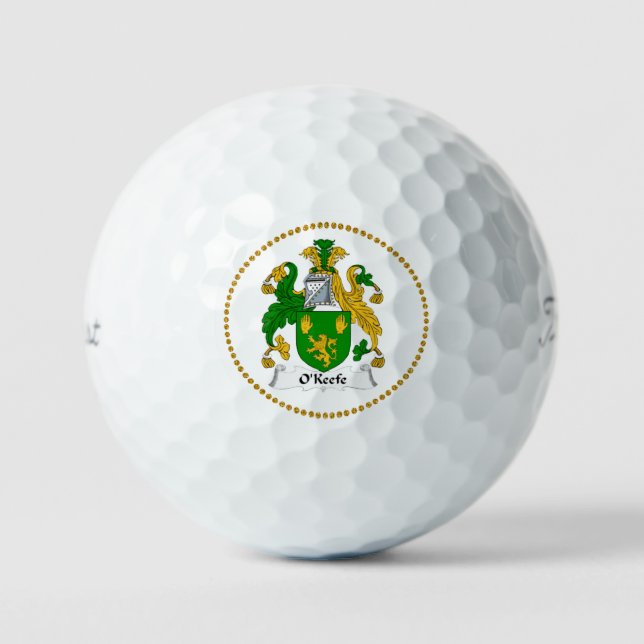 Coat of Arms Golf Balls der Familie O'Keefe Golfball (Vorderseite)