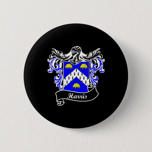 Coat of Arms Nachname Nachname Familienwappen Button (Vorderseite)