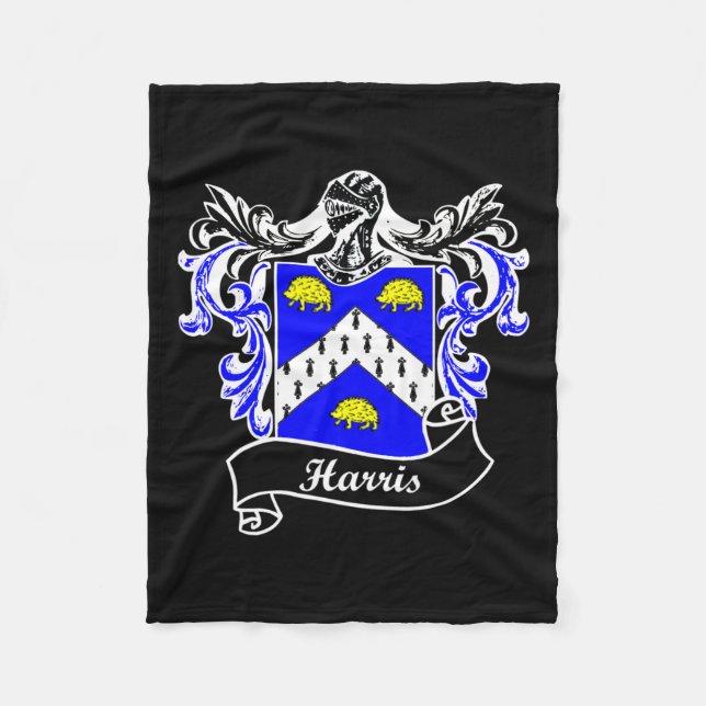Coat of Arms Nachname Nachname Familienwappen Fleecedecke (Vorderseite)