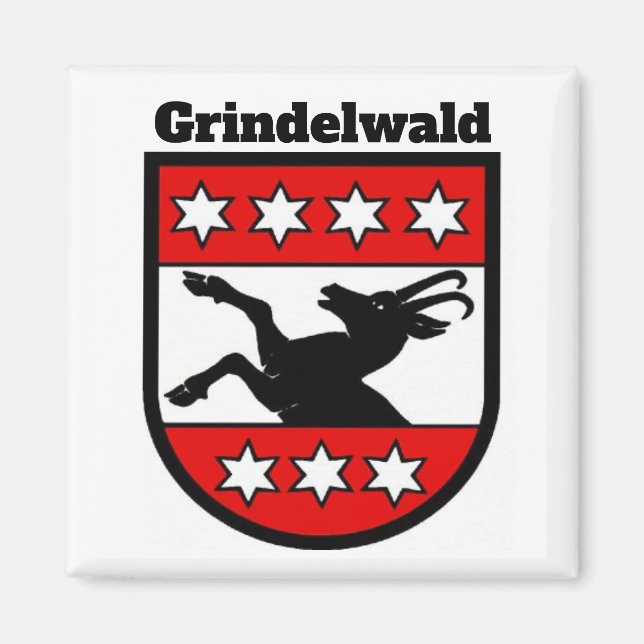 Coat of Arms of Grindelwald, Switzerland Magnet (Vorne)