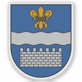 Coat of arms of the city of Daugavpils, Latvia Aufkleber