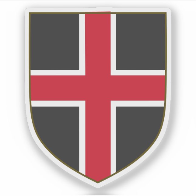 Coat of arms of the city of Durham, England Aufkleber (Vorderseite)