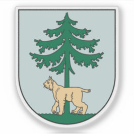 Coat of arms of the city of Jēkabpils, Latvia Aufkleber