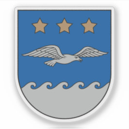 Coat of arms of the city of Jūrmala, Latvia Aufkleber