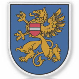 Coat of arms of the city of Rēzekne, Latvia Aufkleber