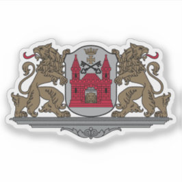 Coat of arms of the city of Riga, Latvia Aufkleber