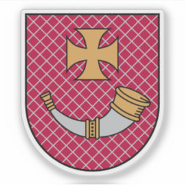 Coat of arms of the city of Ventspils, Latvia Aufkleber