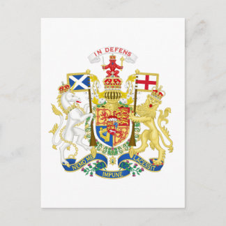 Coat of Arms of the United Kingdom in Scotland Postkarte