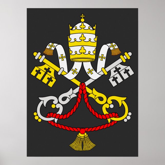 Coat of arms of the Vatican City Poster (Vorne)