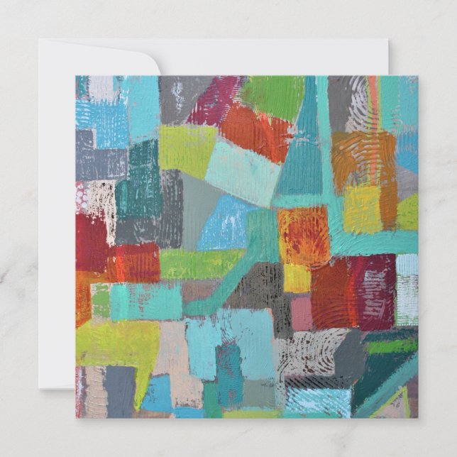 Coat of Many Colors Flat Card Einladung (Vorderseite)