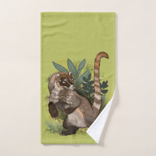 Coatamundi ou Coati noir blanc
