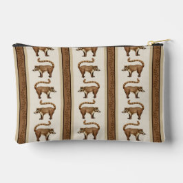 Coati Stripe Zipper Pouch Zubehörtasche
