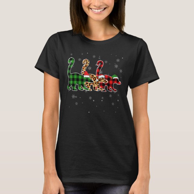 Coati Weihnachtsmannmütze Christmas Pajama Buffalo T-Shirt (Vorderseite)
