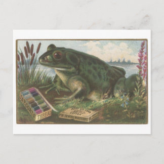 Coats Thread Frog Trading Card Postkarte