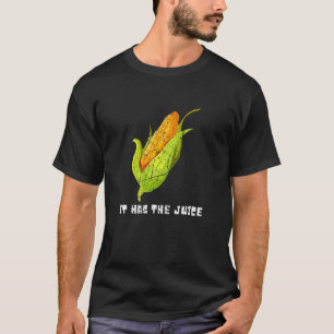 Cob es hat die Saft Leben lächelnd Mais T-Shirt