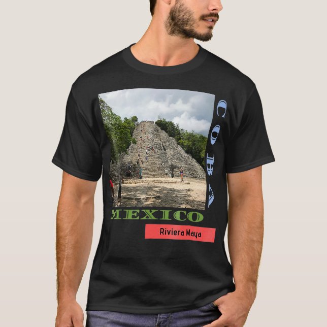 Coba Mexico Mayan Ruins Travel Souvenirs Fotograp T-Shirt (Vorderseite)
