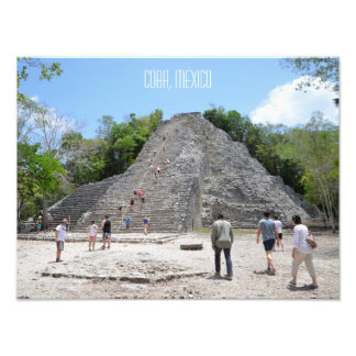 Coba Pyramid Mayan Ruins Riviera Maya Mexiko Fotodruck