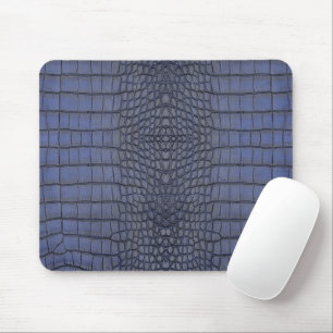 Cobalt Alligator Textur drucken Mousepad