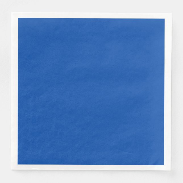 Cobalt Blue Dinner Paper Napkin Serviette (Vorderseite)