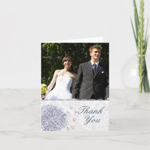 Cobalt Blue Hydrangea Blume Hochzeit danke