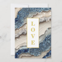 *~ COBALT BLUE LIEBE Agate AR66 UAWG QR Hochzeit