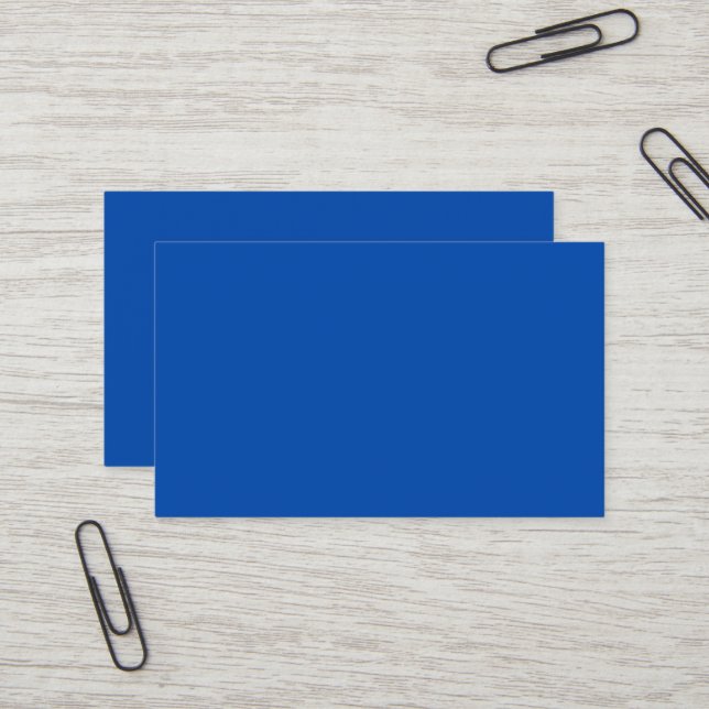 Cobalt Blue Oceania Business Card Visitenkarte (Vorderseite/Rückseite Beispiel)