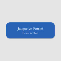 Cobalt Blue Schlicht Elegante Modernes Minimalisti