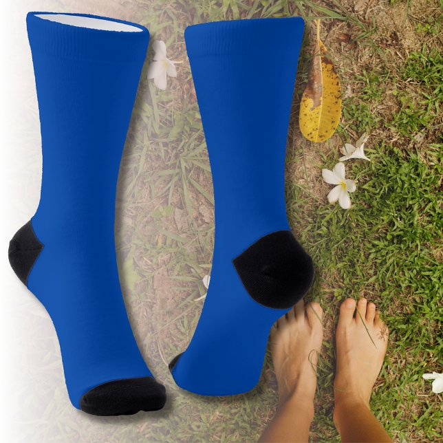 Cobalt Blue Solid Color | Classic | elegant Socken (Von Creator hochgeladen)