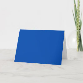 Cobalt Blue Solid Color Dankeskarte