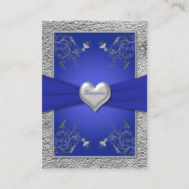 Cobalt Blue und Pewter Heftverschlusskarte Begleitkarte